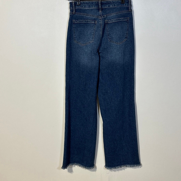 BCBGeneration Blue High Rise Wide Leg Jeans Women’s Size 7 / 28 Zipper Fly - Picture 4 of 14